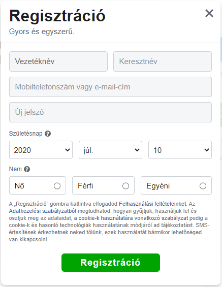 [Messenger regisztráció] - Messenger regisztráció lépései magyarul – Facebook Messenger magyar nyelvű regisztrációs útmutató 3