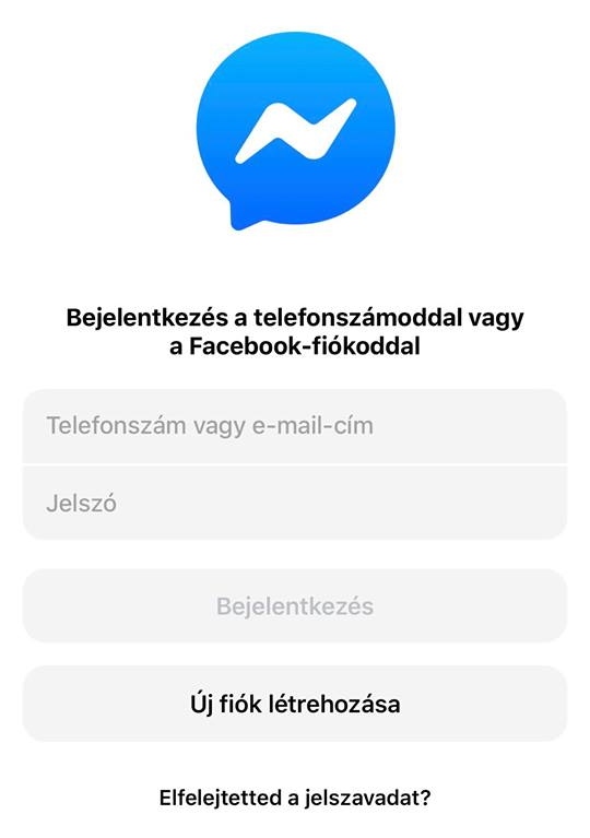 Facebook Messenger regisztráció teleonon, tableten magyarul cikk egyik képe