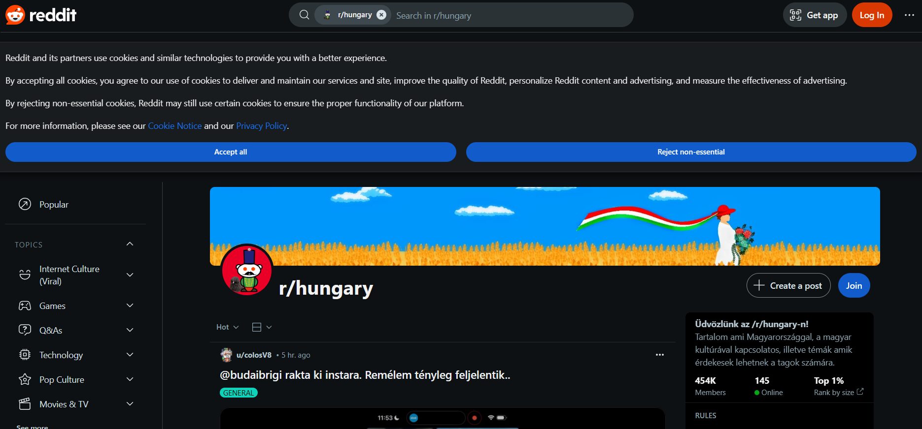 r/hungary subreddit